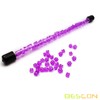 Bescon 28pcs Translucent Purple Mini Polyhedral Dice Set in Tube,
