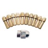 IWOMA 11PCS Brass Collet FitsDremel Rotary Tools Including 0.5/0.8/1.0/1.2/1.5/1.8/2.0/2.4/3.0/3.2mm 11