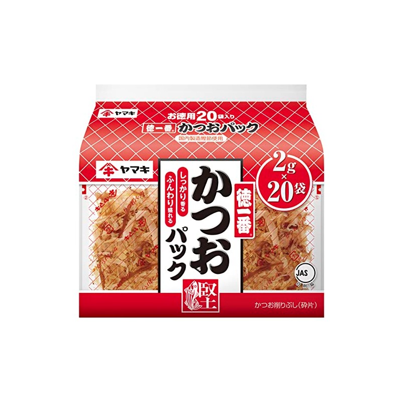 Yamaki Tokuichiban Bonito Pack, 0.07 oz (2 g) x 20p