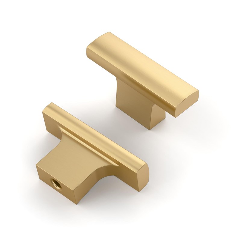 Amerdeco 10 Pack Champagne Bronze Cabinet Knobs 2 Inch (50MM)