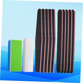 Baluue 1set Nail Art Polishing Block Set Practical Nail Sanding Strips and Buffers for Home and Salon