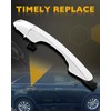 Rear Right Door Handle w/End Cap Cover, Compatible with 2016-2020