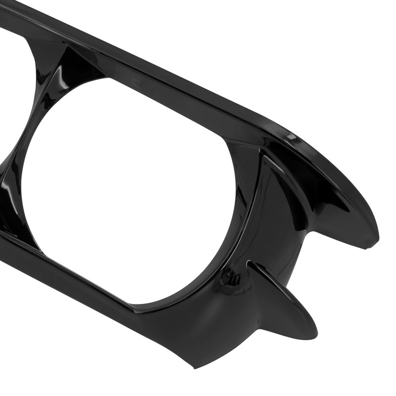 HDBUBALUS Motorcycle Headlight Trim Ring Cover Dual Headlamp Bezel Fit