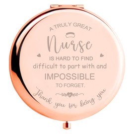 Nurse Gift for Women, Nurse Appreciation Gifts for Her, Nurse Graduation, Nursing School, Mothers Day Birthday Gifts for Nurse Practitioner, Nurse Compact Mirror for Nurse Retirement, Birthday