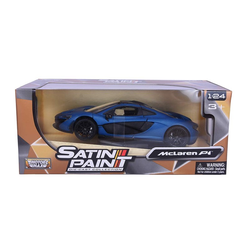 McLaren P1, matt-blau, Modellauto, Fertigmodell, Motormax, 1:24