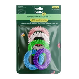 Hello Bello Kids Mosquito Repellent Bracelets, Made with Natural Citronella and Peppermint Oils, 5ct Bag