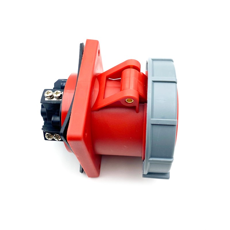 125A 4Pin Industrial Connector Socket, 4Pin 125A 380V-415V 3P+E 6H