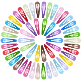Snap Hair Clips, 100 Pcs Non-Slip Metal Barrettes, Colorful Snap Barrettes for Girls, Women, Kids and Birthday Gift