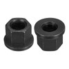 sourcing map M20 Flange Hex Nuts, 2pcs Grade 8.8 Carbon