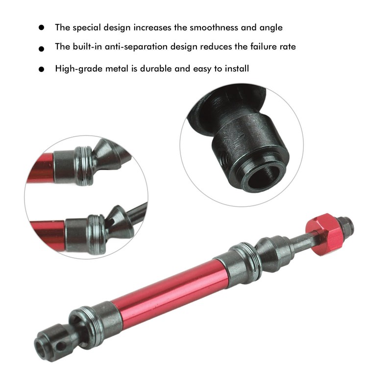 4Pcs CVD Front Rear Drive Shaft Metal Transmission Axle for