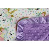 Dear Baby Gear Baby Blankets, Glitter Unicorn Pastel Rainbows, Lavender
