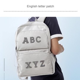 OTOTEC 26PCS Alphabet Patches A-Z Letters Rhinestone Appliques Sew On Iron On Embellishments for Clothes Hats Bags DIY Repairing Decoration Accessories