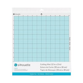 Silhouette America Standard Adhesive Cutting Mat (PVC, 30.5 x 30.5 cm, Beige or Cream), Craft-Cutting Mat for Silhouette Cameo