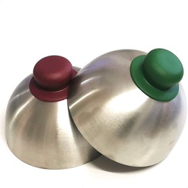 Kerafactum Burger Cloche Burger Cover Cheese Cover for Hamburger Cheeseburger Steak Cover Cheese Bell Pattys Cheeseburger Grilling Melting Stainless Steel Colour Mix Set for Plancha Smoking