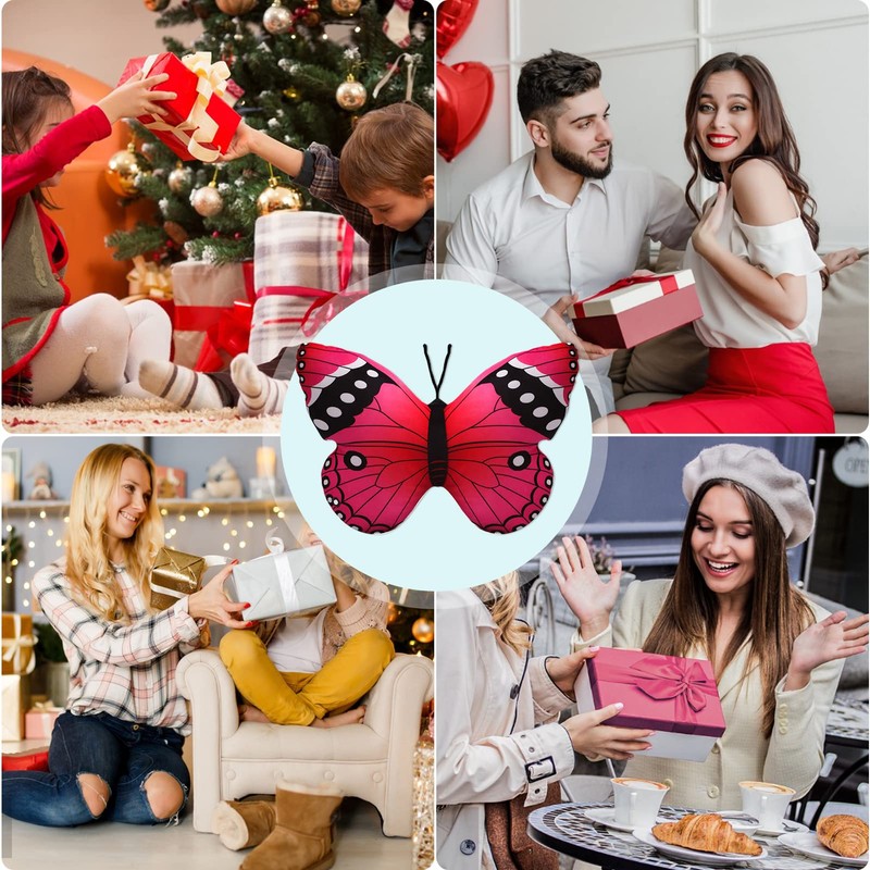 CHELEI2019 15.7" Butterfly Pillow Pink Butterfly Stuffed Animal Plush Toy