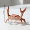 FYDHI 2-Pack Desk Crab Pen Holder, Creative Weightlifting Crab Pencil