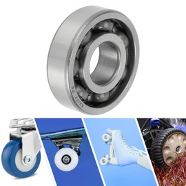 ACROPIX 63/22 Deep Groove Ball Bearings P6 22x56x16mm Lubricated Bearings Open Type Silver Tone Scooter Skateboard Wheel