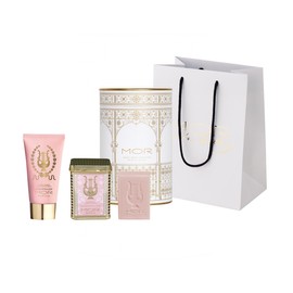 MORE Little Luxuries Hand Cream, 1.7 fl oz (50 ml) & Petite Soap 2.1 oz (60 g), Box Gift, Marshmallow (Moisturizing Cream & Soap for Hand Skin, Enchanting Scent of Vanilla Musk and Jasmine Flower)
