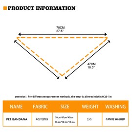 Howilath 5 PCS Set Dog Bandana, Adorable Cartoon Paws Colorful Footprint Triangle Bibs Scarf Accessories, Polyester Dog Birthday Bandana, for Small to Large Dog Puppy Cat, One Size