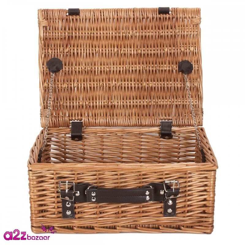Red Hamper Double Steamed 36cm Picnic Basket