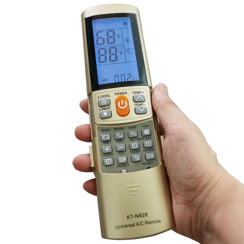 Gold Color Universal Mini Split AC Remote Control