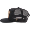 HOOEY Men's Trip Adjustable Snapback Trucker Mesh Back Hat (Black/Brown)