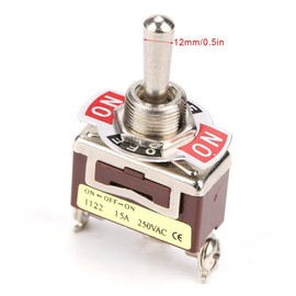 Toggle Switch, 5 Pieces On-Off-On Toggle Switch, 3 Position 3 Pin High Performance Toggle Switch
