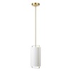 Globe Electric 61092 Dylan Pendant Lighting, White with Gold