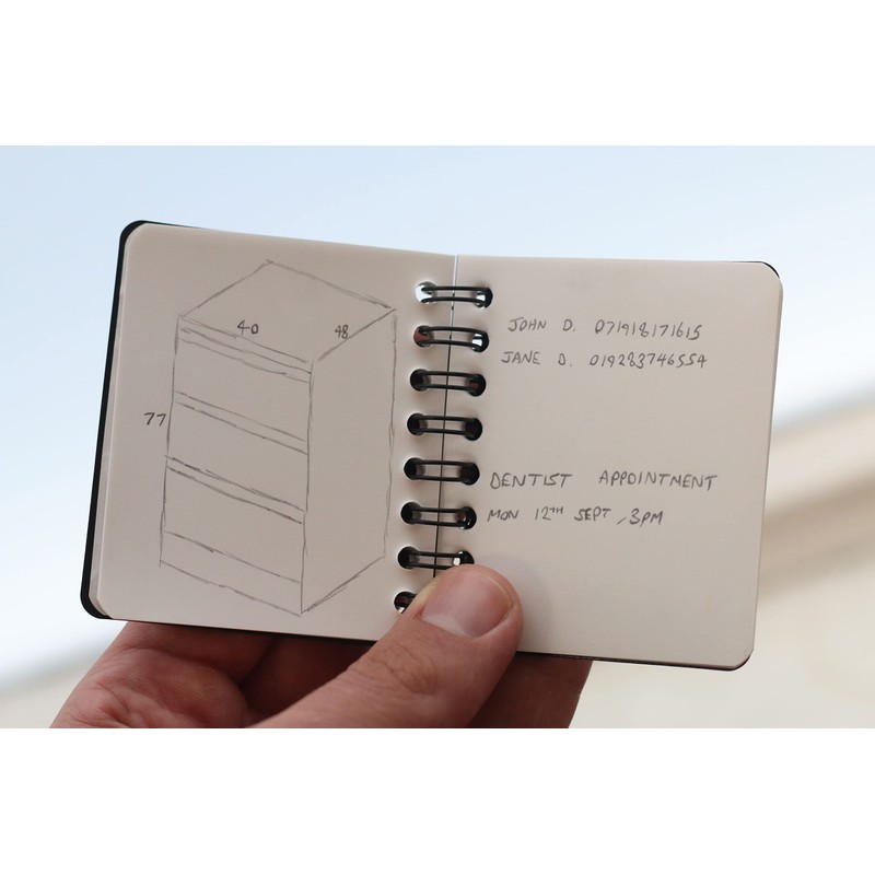 Polymath Products Mini Waterproof Notepad – 100% water-resistant stone paper