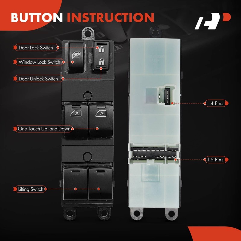 A-Premium Master Power Window Switch Compatible with Nissan TITAN 2015