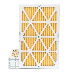 Glassfloss 16x25x1 MERV 11 AC & Furnace Air Filters. Box of 6. Actual Size: 15-1/2 x 24-1/2 x 7/8