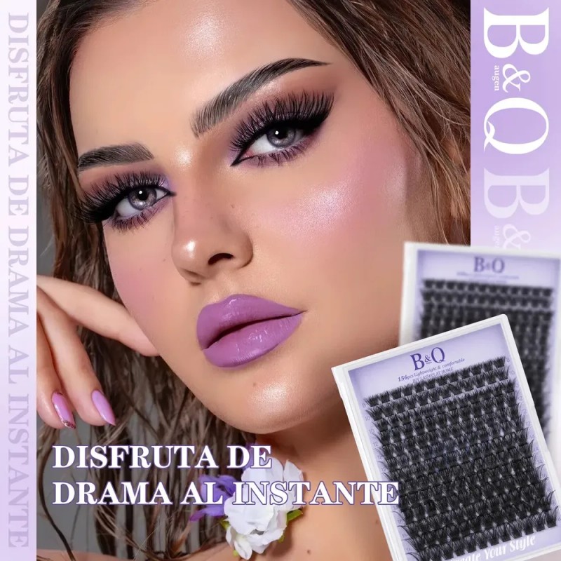 Extensiones De Pestañas B02 B&q Clásicas Bq lash Pestañas Voluminosas