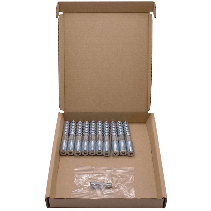 SKIR'CO (10 pcs) Hanger Bolts M10 x 60 mm, Double