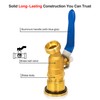 Brass Rain Barrel Spigot Kit. Lead-free Compliant. 3/4 Inch Quarter