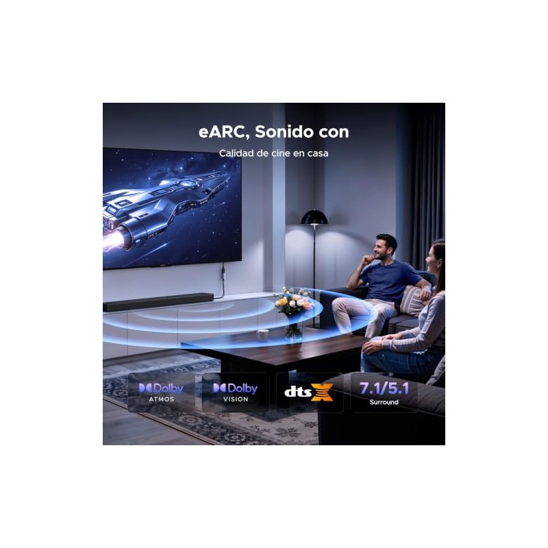 UGREEN Extensor HDMI 2.1 8K@60Hz 4K@240/144/120Hz Macho-Hembra 48Gbps