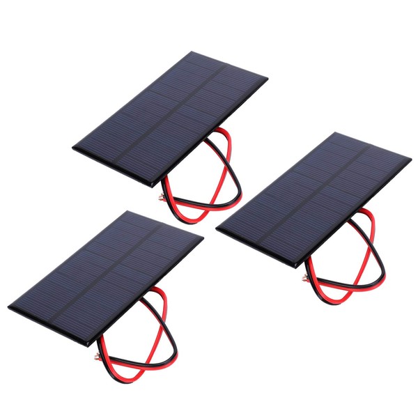 Eujgoov - 3 uds Mini Panel Solar DC 6V Polisilicio
