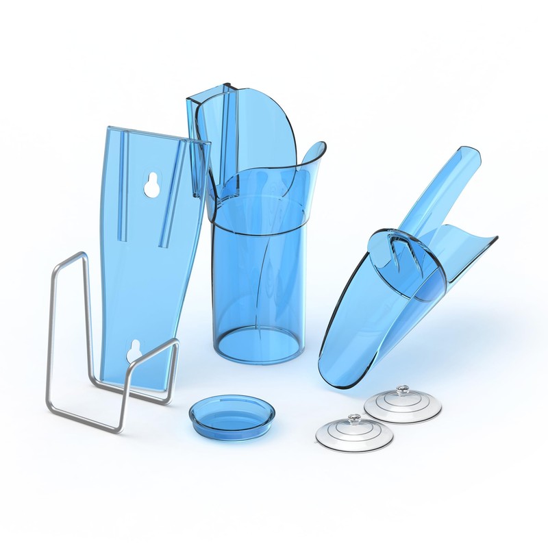 Saf-T-Scoop Ice Scoop with Storage Caddy for Kitchens and Restaurants,