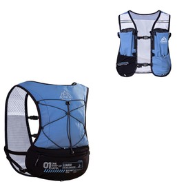 AONIJIE 5L Running Backpack, New Breathable and Comfortable Multifunctional Hydrating Backpack Unisex, Suitable for Marathon, Mountaineering, Cycling (Blue,Only one Size)