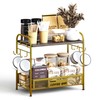 Coffee Bar Organizer for Countertop Station, Simple Assembly 2 Tier