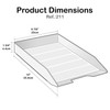 Acrimet Stackable Letter Tray Front Load Letter Size Plastic (Solid