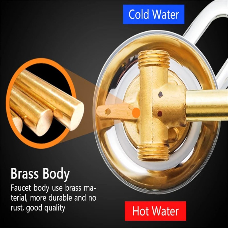 2/3/4/5 Way Split Shower Diverter Valve, Solid Brass Cold and
