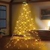 Christmas Tree Decoration Lights with Ring 2m 400 LED Christmas