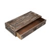Wooden Desk Storage Box Desk Accessories Farmhouse Rectangle Desktop Storage