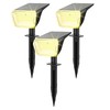 Linkind 60-Led Solar Spotlight for Outdoor Use, Warm White, 800