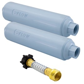 RecPro RV Water Filter with Optional Flexible Hose Protector (2 Pack) | RV & Marine