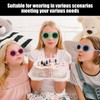 TVSVKWE 6 Pieces Of Small Flower Sunglasses, Creative Design Glasses,
