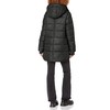 Kenneth Cole Womens Mixed Media Heavyweight Puffer Jacket, Black, Medium