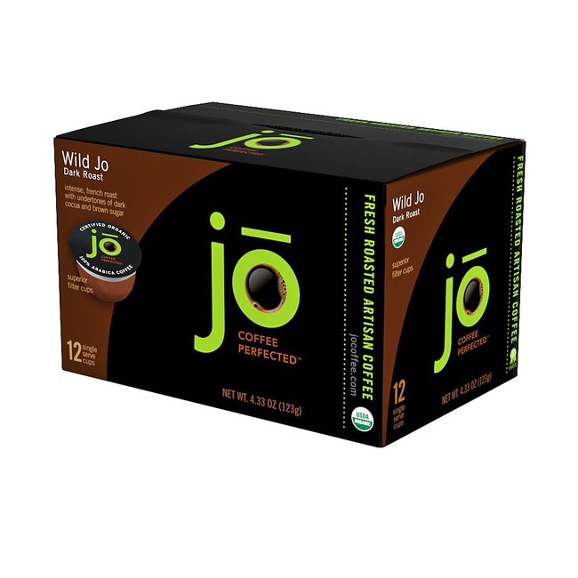 WILD JO: 72 Cup Organic Dark French Roast Single Serve Coffee for Keurig K-Cup Brewers, Bold Strong Rich Wicked Good! Keurig 1.0 & 2.0 Eco-Friendly Cup, Our Most Popular, Non-GMO Gluten Free Coffee