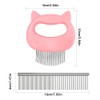 3 Pcs Pet Shell Comb,Sonku Hair Removal Massaging Tool for