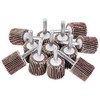 12 Pack Shank Mounted Flap Wheels, 80 Grit Aluminum Oxide
